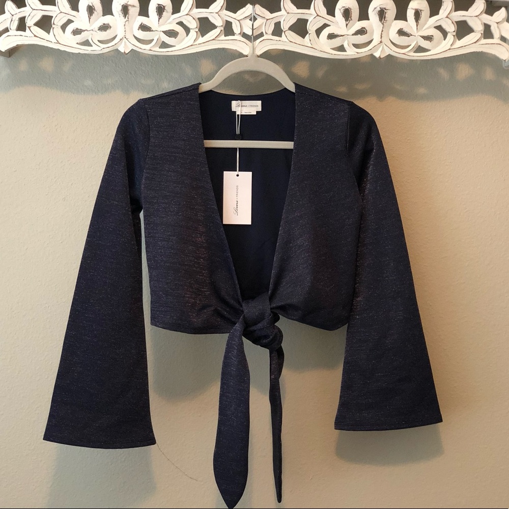 Knitted Wrap Top